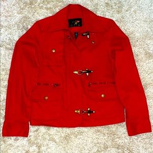 Ralph Lauren Polo Red Jean Jacket Fireman Hook
